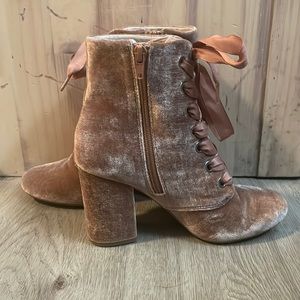 Kenneth Cole Velvet Heel Bootie